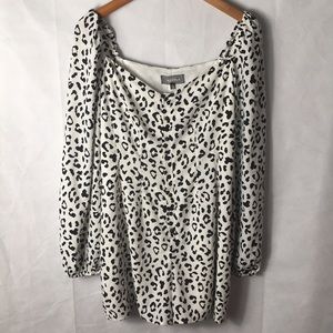 4SI3NNA Animal print Romper Size L